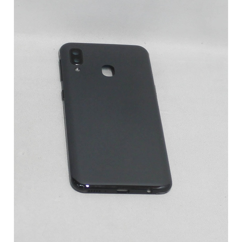 GH82-20125A Back Battery Cover Galaxy A20; Black; Oem Logo Compatible With Samsung
