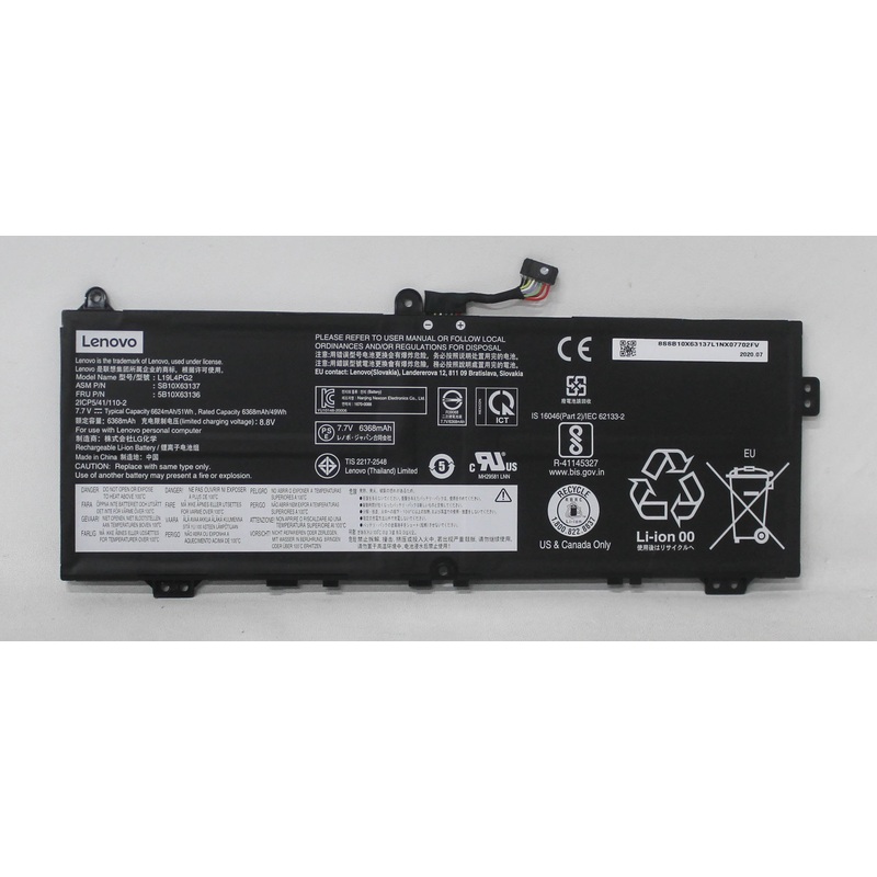 L19L4PG2 Lenovo Battery 7.7V 6367Mah Ideapad Flex 5 Cb-13Iml05 GRADE A